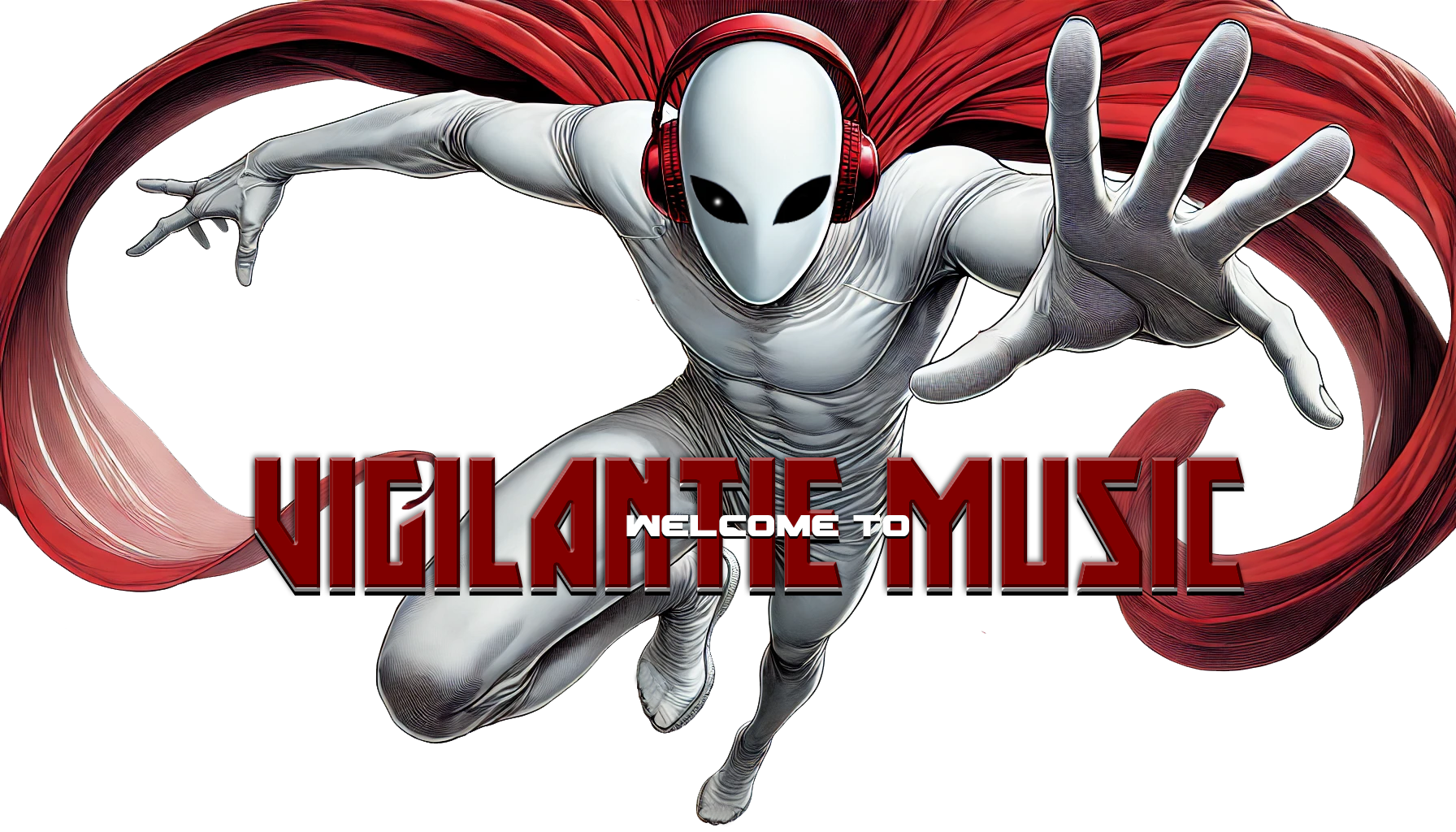 Vigilantie character leaping forward